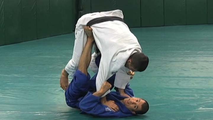 Toe Hold From Half Guard Sweep!