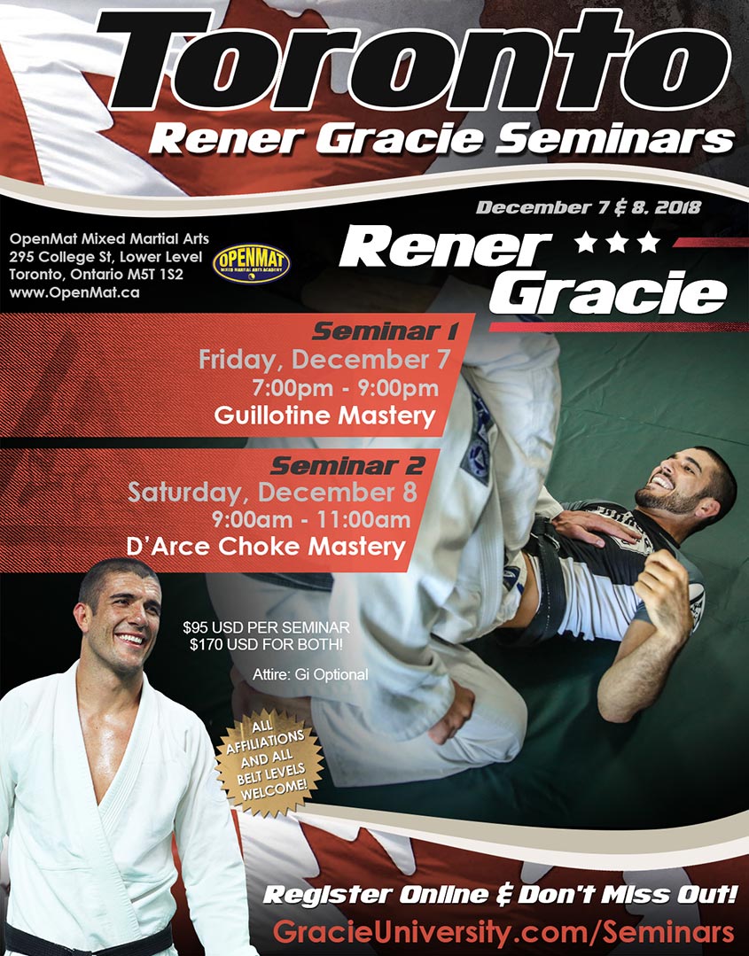 Toronto: Rener Gracie Seminars